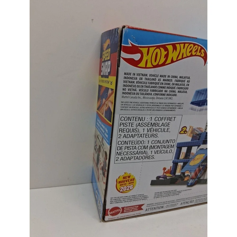 Hot Wheels City Speed Snap Track Downtown Police Tower 2026 NEW 3+